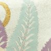 名古屋帯 太鼓柄 正絹 木の葉・植物柄 松葉仕立て なごや帯 リサイクル帯 帯 金・銀_画像4