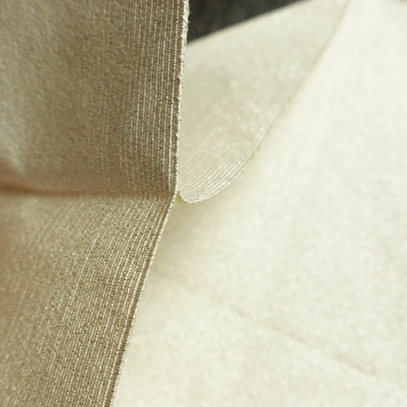 名古屋帯 太鼓柄 正絹 木の葉・植物柄 松葉仕立て なごや帯 リサイクル帯 帯 金・銀_画像19