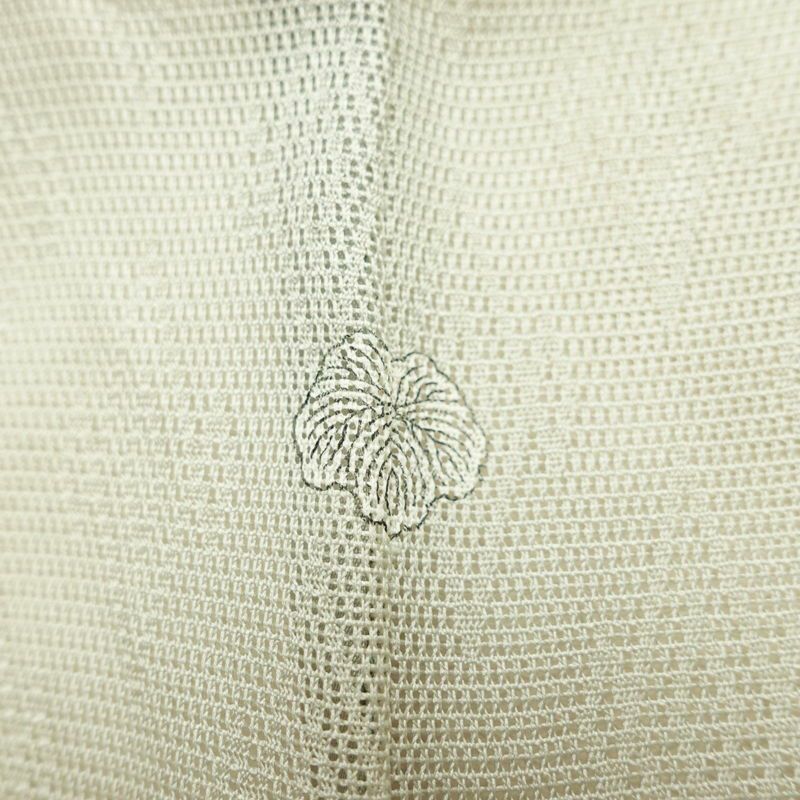 盛夏 訪問着 良品 夏用 三つ紋付き 正絹 古典柄 単衣仕立て 身丈155cm 裄丈63cm リサイクル着物 着物 箔 フォーマル 緑・うぐいす色_画像12