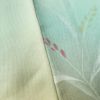 単衣 小紋 一つ紋付き 正絹 木の葉・植物柄 単衣仕立て 身丈153cm 裄丈62cm リサイクル着物 着物 多色使い_画像11