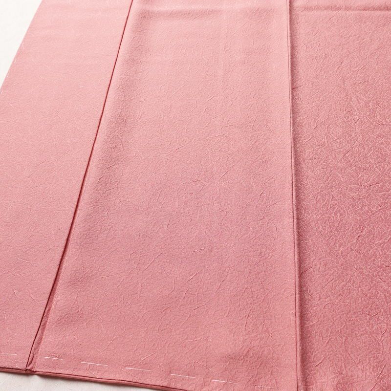 色無地 美品 しつけ糸付き 正絹 その他の柄 袷仕立て 身丈160.5cm 裄丈64.5cm リサイクル着物 着物 お茶会 フォーマル ピンク_画像4