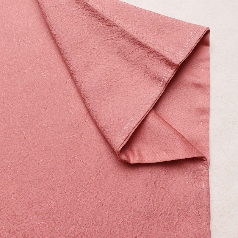 色無地 美品 しつけ糸付き 正絹 その他の柄 袷仕立て 身丈160.5cm 裄丈64.5cm リサイクル着物 着物 お茶会 フォーマル ピンク_画像14