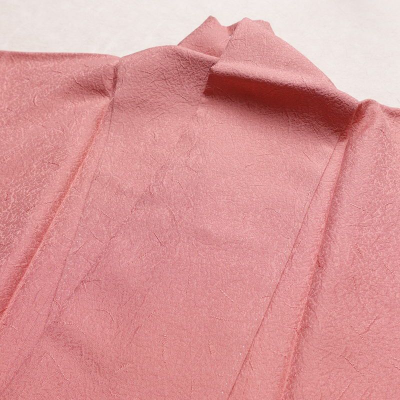 色無地 美品 しつけ糸付き 正絹 その他の柄 袷仕立て 身丈160.5cm 裄丈64.5cm リサイクル着物 着物 お茶会 フォーマル ピンク_画像16