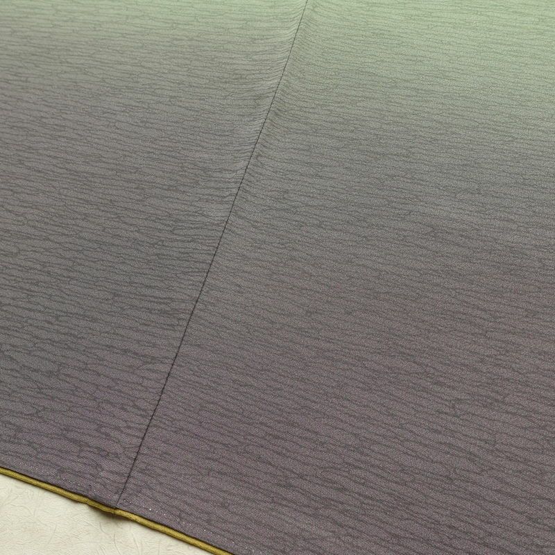 付け下げ 縮緬 正絹 その他の柄 袷仕立て 身丈159cm 裄丈68cm リサイクル着物 着物 シンプル 多色使い_画像12