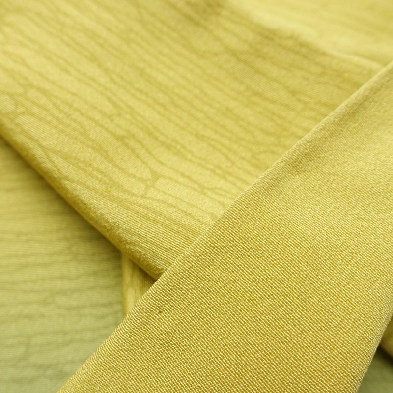 付け下げ 縮緬 正絹 その他の柄 袷仕立て 身丈159cm 裄丈68cm リサイクル着物 着物 シンプル 多色使い_画像15