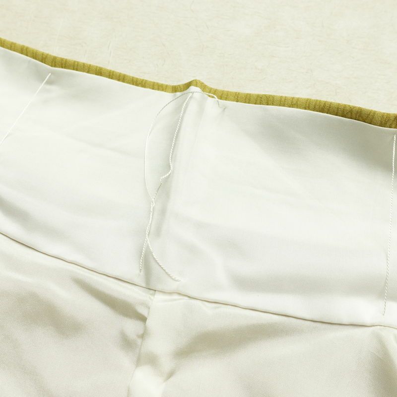 付け下げ 縮緬 正絹 その他の柄 袷仕立て 身丈159cm 裄丈68cm リサイクル着物 着物 シンプル 多色使い_画像19