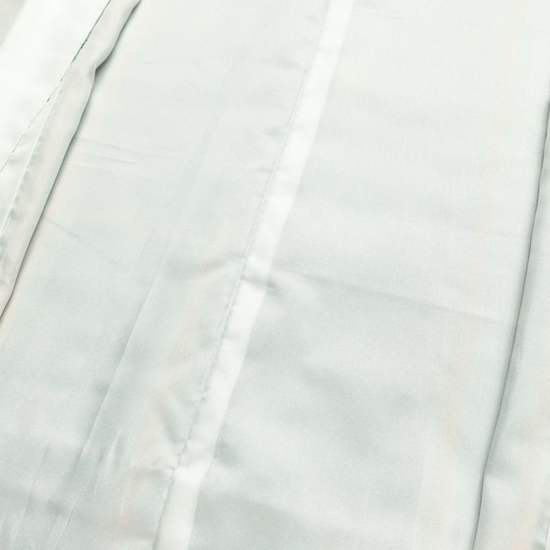 紬 アンサンブル 良品 しつけ糸付き セット品 正絹 チェック・格子柄 袷仕立て 身丈165cm 裄丈66cm リサイクル着物 着物 青・紺_画像16