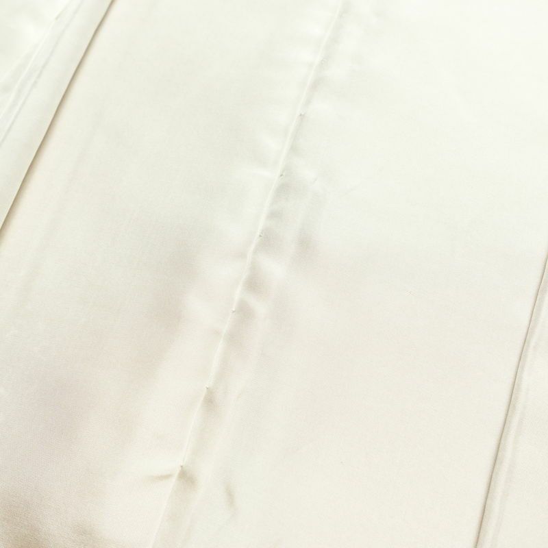 訪問着 良品 縮緬 一つ紋付き 正絹 古典柄 袷仕立て 身丈159cm 裄丈64cm リサイクル着物 着物 箔 金彩 入学式 卒業式 七五三 お宮参り フォーマル 菊 萩 茶_画像20