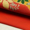 名古屋帯 太鼓柄 縮緬 正絹 花柄 名古屋仕立て なごや帯 リサイクル帯 帯 赤・朱_画像9
