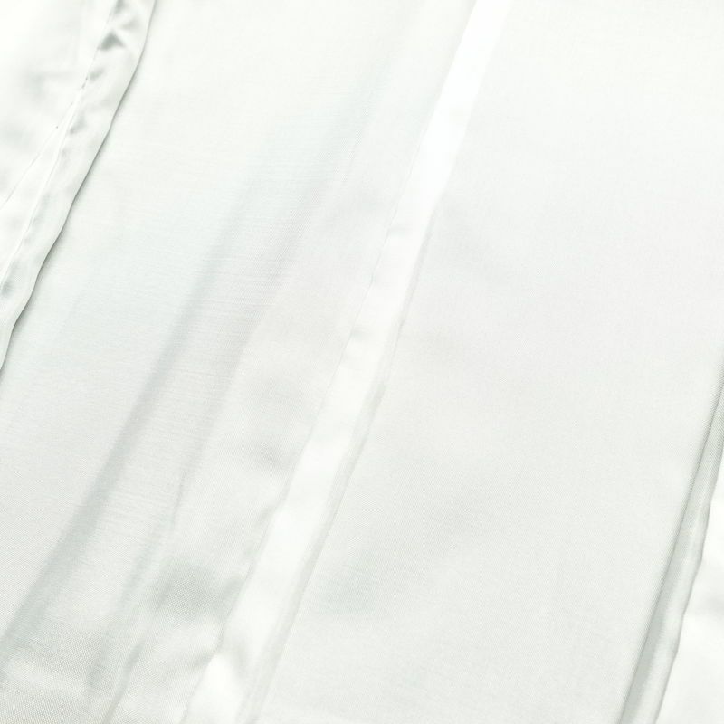 付け下げ 一つ紋付き 正絹 木の葉・植物柄 袷仕立て 身丈166cm 裄丈68.5cm リサイクル着物 着物 箔 金彩 卒業式 フォーマル シンプル 黒_画像19