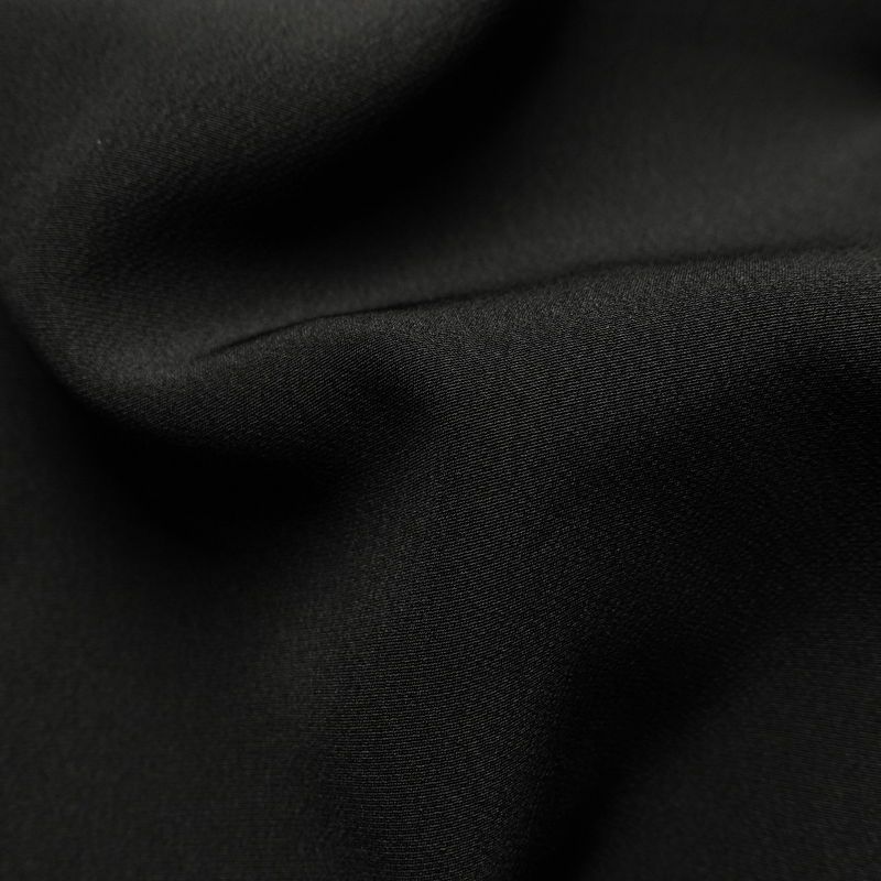 付け下げ 一つ紋付き 正絹 木の葉・植物柄 袷仕立て 身丈166cm 裄丈68.5cm リサイクル着物 着物 箔 金彩 卒業式 フォーマル シンプル 黒_画像21