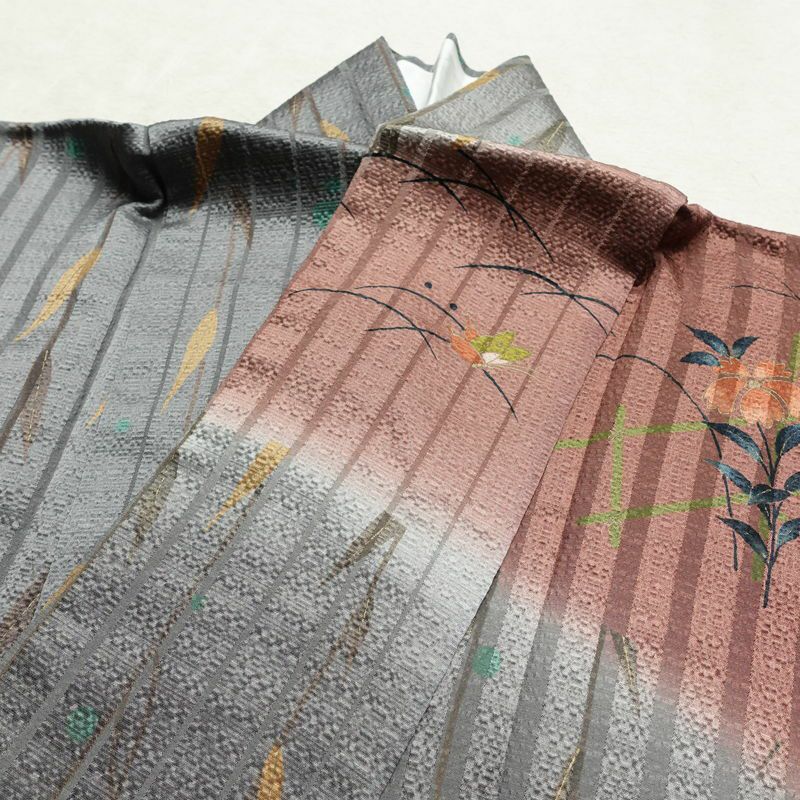 訪問着 美品 しつけ糸付き 正絹 花柄 袷仕立て 身丈161cm 裄丈63.5cm リサイクル着物 着物 箔 金彩 入学式 卒業式 お宮参り フォーマル 桜 多色使い_画像17
