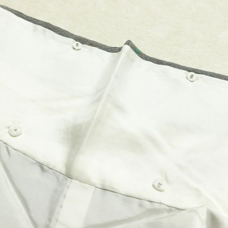 訪問着 美品 しつけ糸付き 正絹 花柄 袷仕立て 身丈161cm 裄丈63.5cm リサイクル着物 着物 箔 金彩 入学式 卒業式 お宮参り フォーマル 桜 多色使い_画像20