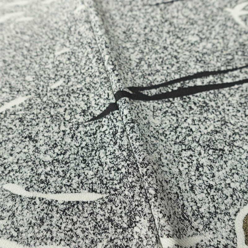 訪問着 美品 落款入り 正絹 風景柄 袷仕立て 身丈159cm 裄丈67cm リサイクル着物 着物 箔 共八掛 銀彩 卒業式 フォーマル グレー_画像11