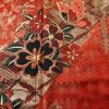 振袖 良品 金駒刺繍 正絹 花柄 袷仕立て 身丈161cm 裄丈66cm リサイクル着物 着物 箔 金彩 成人式 二十歳 二十歳の集い パーティー 萩 フォーマル 赤・朱_画像6