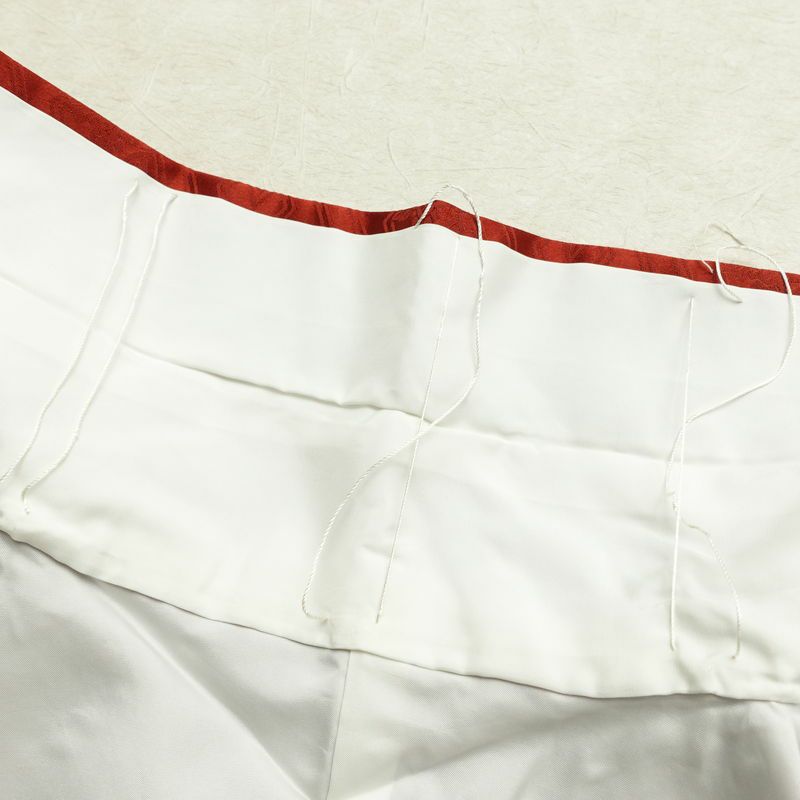 振袖 良品 金駒刺繍 正絹 花柄 袷仕立て 身丈161cm 裄丈66cm リサイクル着物 着物 箔 金彩 成人式 二十歳 二十歳の集い パーティー 萩 フォーマル 赤・朱_画像21