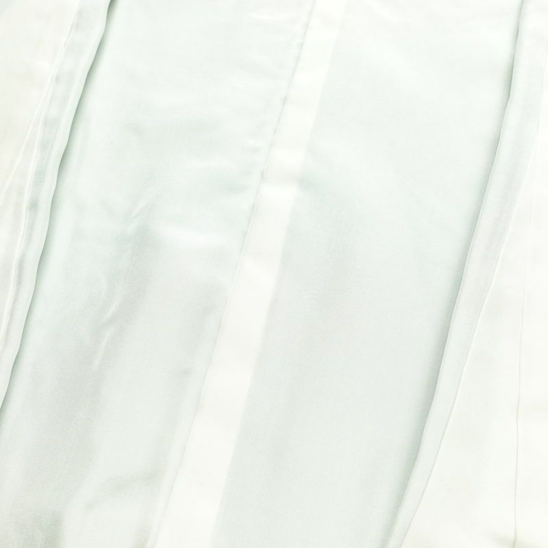 色無地 一つ紋付き 寿光織 伝統工芸茶染 正絹 花柄 袷仕立て 身丈163.5cm 裄丈68cm リサイクル着物 着物 お茶会 フォーマル 緑・うぐいす色_画像19