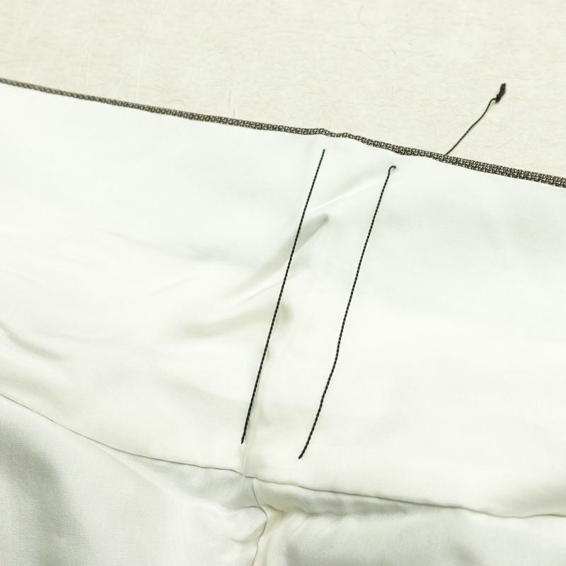 大島紬 古代染色 純泥染 証紙あり 正絹 古典柄 袷仕立て 身丈160cm 裄丈63cm リサイクル着物 着物 茶_画像20