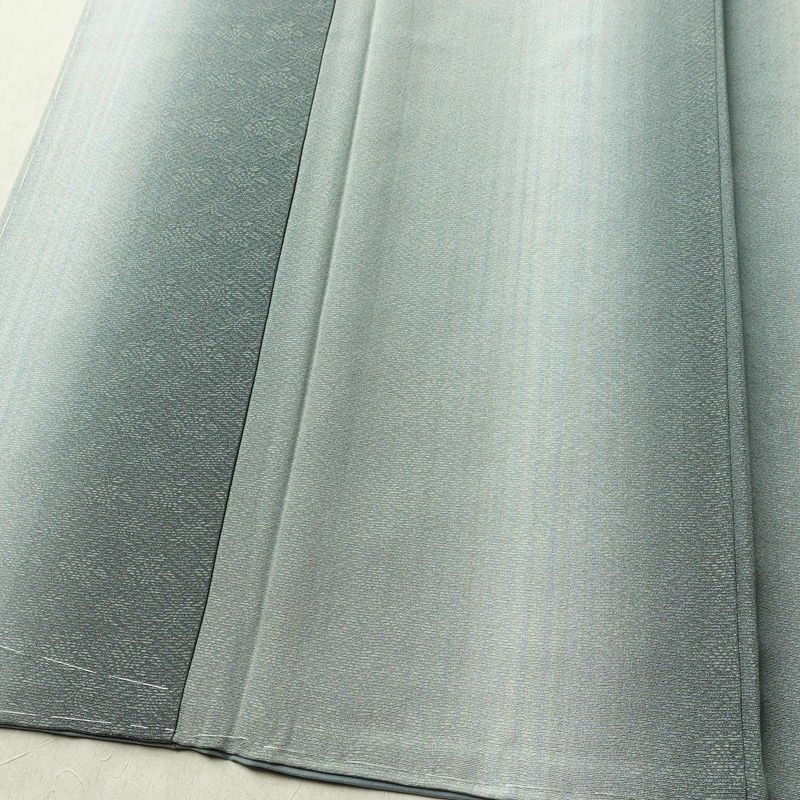 小紋 良品 しつけ糸付き 付下小紋 正絹 縞柄・線柄 袷仕立て 身丈150.5cm 裄丈63.5cm リサイクル着物 着物 緑・うぐいす色_画像4