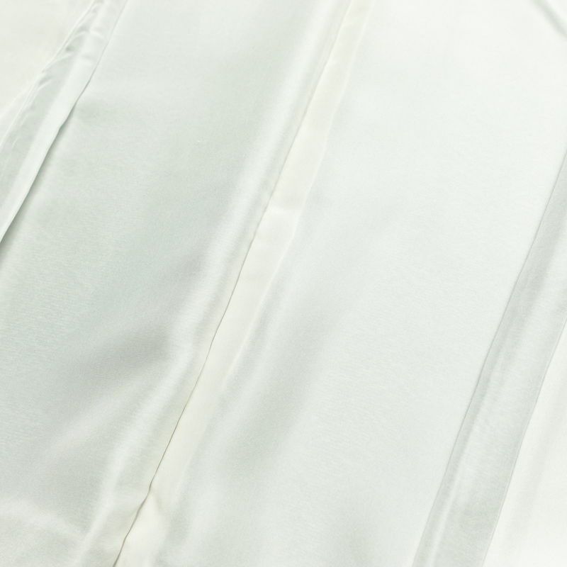 小紋 良品 しつけ糸付き 付下小紋 正絹 縞柄・線柄 袷仕立て 身丈150.5cm 裄丈63.5cm リサイクル着物 着物 緑・うぐいす色_画像17