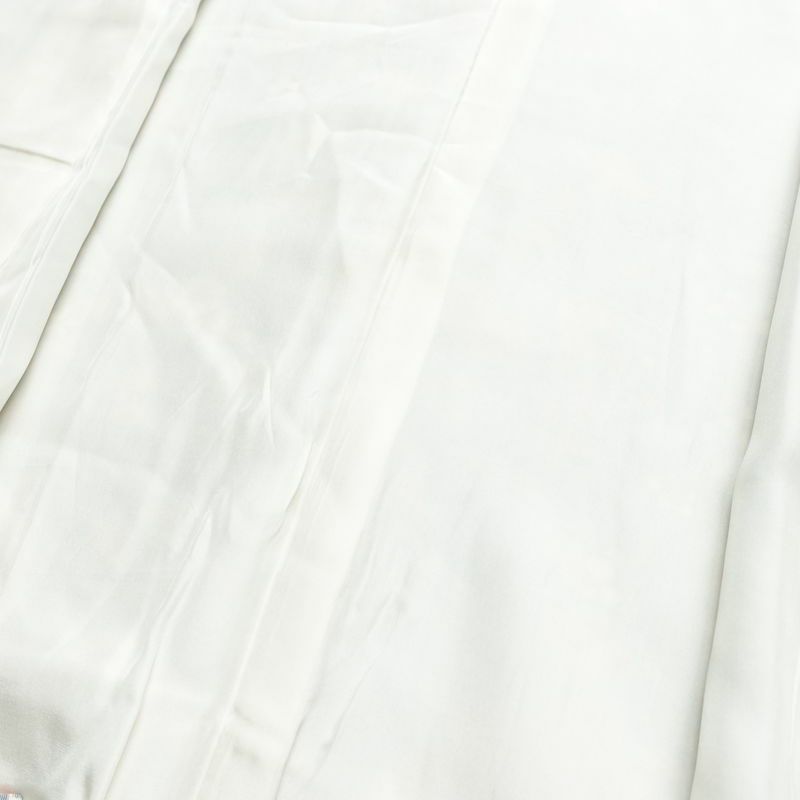 小紋 縮緬 総柄 正絹 花柄 袷仕立て 身丈149.5cm 裄丈63cm リサイクル着物 着物 青・紺_画像18