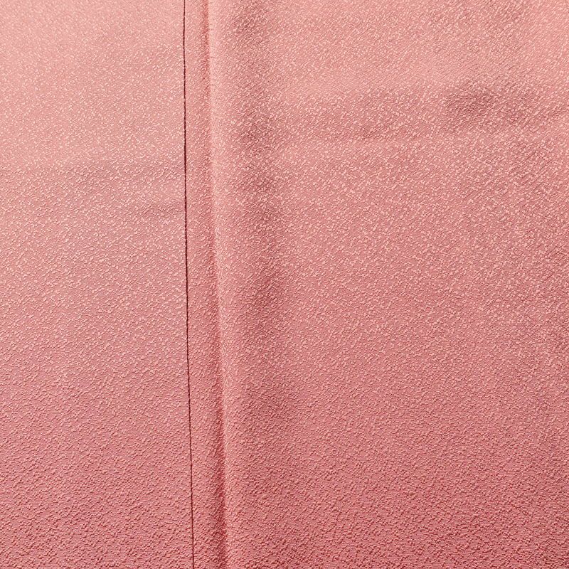 色無地 美品 落款入り しつけ糸付き 一つ紋付き 正絹 無地 袷仕立て 身丈165.5cm 裄丈65cm リサイクル着物 着物 お茶会 七五三 お宮参り フォーマル ピンク_画像6