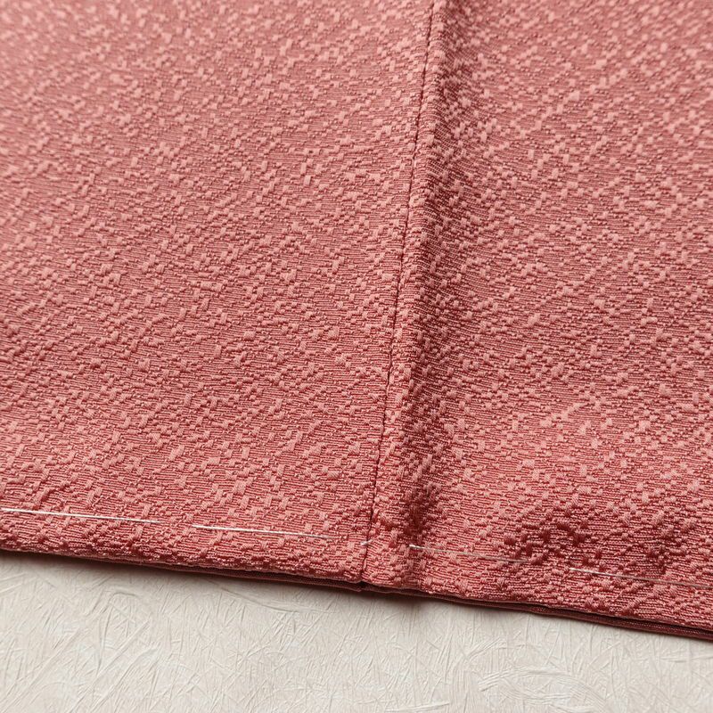 色無地 美品 落款入り しつけ糸付き 一つ紋付き 正絹 無地 袷仕立て 身丈165.5cm 裄丈65cm リサイクル着物 着物 お茶会 七五三 お宮参り フォーマル ピンク_画像10