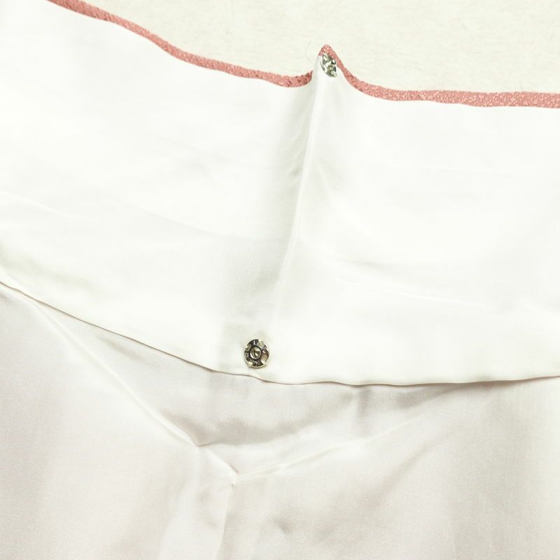 色無地 美品 落款入り しつけ糸付き 一つ紋付き 正絹 無地 袷仕立て 身丈165.5cm 裄丈65cm リサイクル着物 着物 お茶会 七五三 お宮参り フォーマル ピンク_画像20