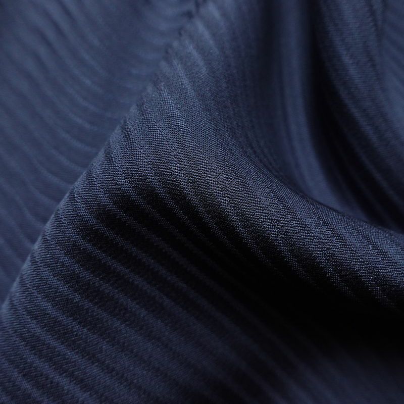 付け下げ 一つ紋付き 正絹 花柄 袷仕立て 身丈152.5cm 裄丈64.5cm リサイクル着物 着物 箔 金彩 フォーマル 青・紺_画像21