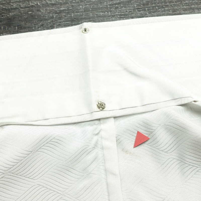 単衣 訪問着 ポリエステル 古典柄 単衣仕立て 身丈163cm 裄丈66.5cm リサイクル着物 着物 フォーマル グレー_画像20