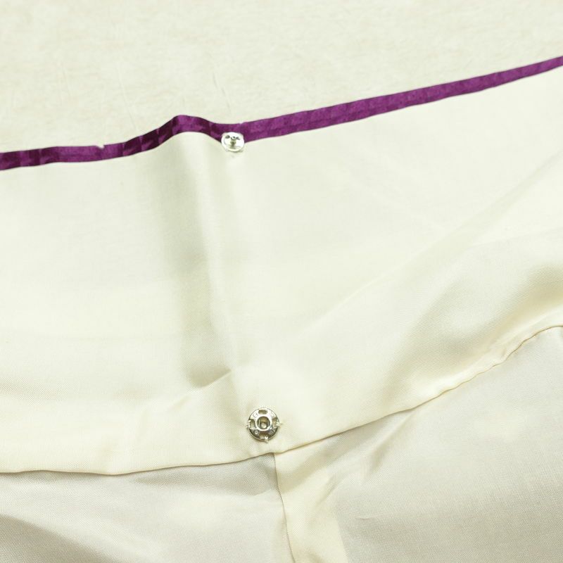 小紋 付下小紋 正絹 花柄 袷仕立て 身丈160cm 裄丈64.5cm リサイクル着物 着物 紫・藤色_画像20