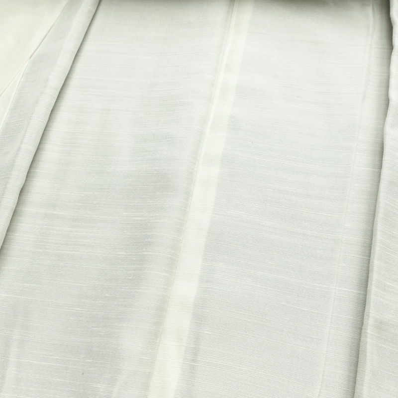 紬 良品 しつけ糸付き 正絹 無地 袷仕立て 身丈155cm 裄丈63.5cm リサイクル着物 着物 くすみパープル シンプル 紫・藤色_画像18