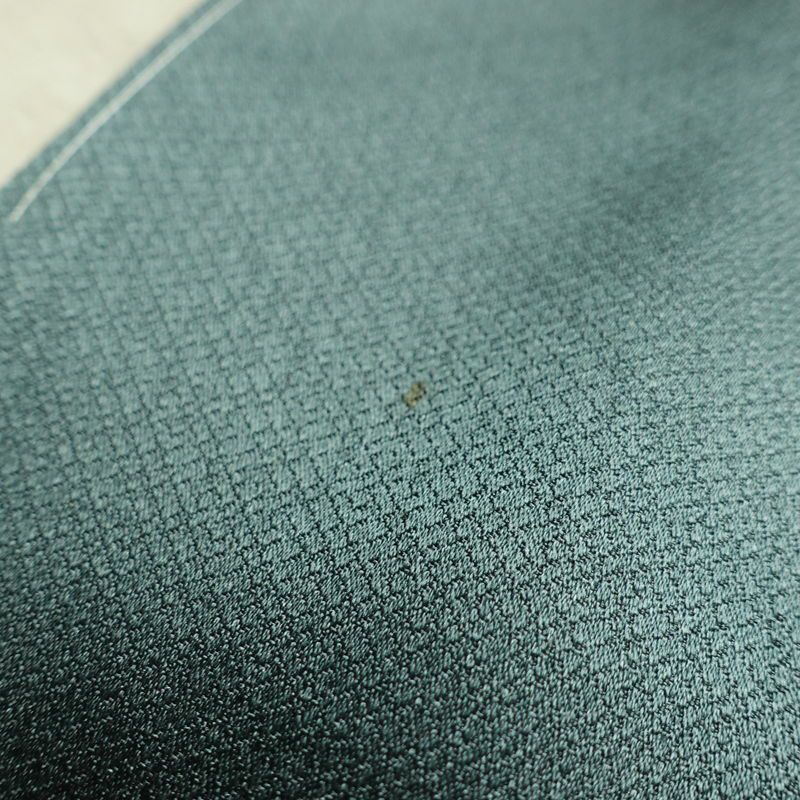 訪問着 しつけ糸付き 正絹 木の葉・植物柄 袷仕立て 身丈163.5cm 裄丈65cm リサイクル着物 着物 箔 金彩 入学式 卒業式 七五三 お宮参り フォーマル 四季花 緑・うぐいす色_画像19