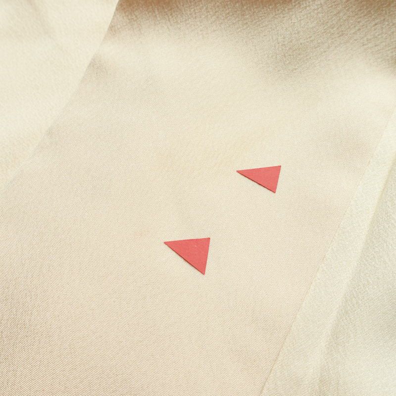 付け下げ 正絹 木の葉・植物柄 袷仕立て 身丈154.5cm 裄丈62cm リサイクル着物 着物 入学式 卒業式 七五三 お宮参り フォーマル ピンク_画像17