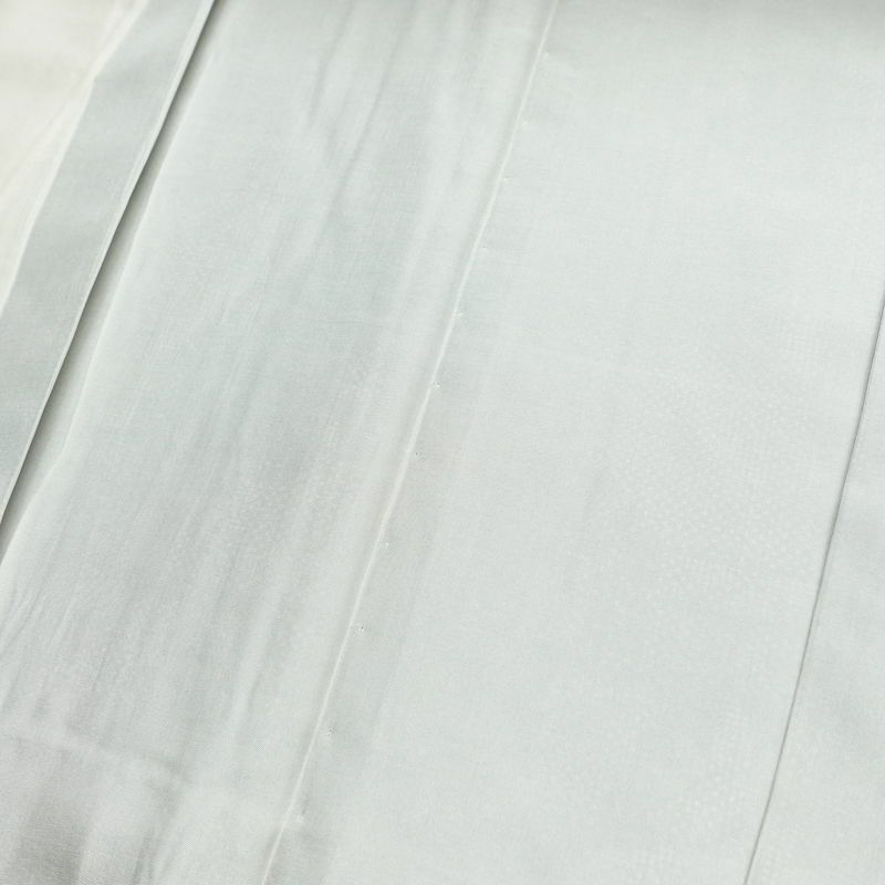 紬 正絹 木の葉・植物柄 袷仕立て 身丈155.5cm 裄丈63.5cm リサイクル着物 着物 黒_画像19