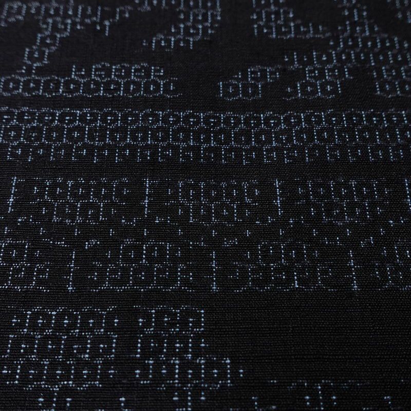 結城紬 紬 証紙あり しつけ糸付き 正絹 古典柄 袷仕立て 身丈149.5cm 裄丈65cm リサイクル着物 着物 青・紺_画像8