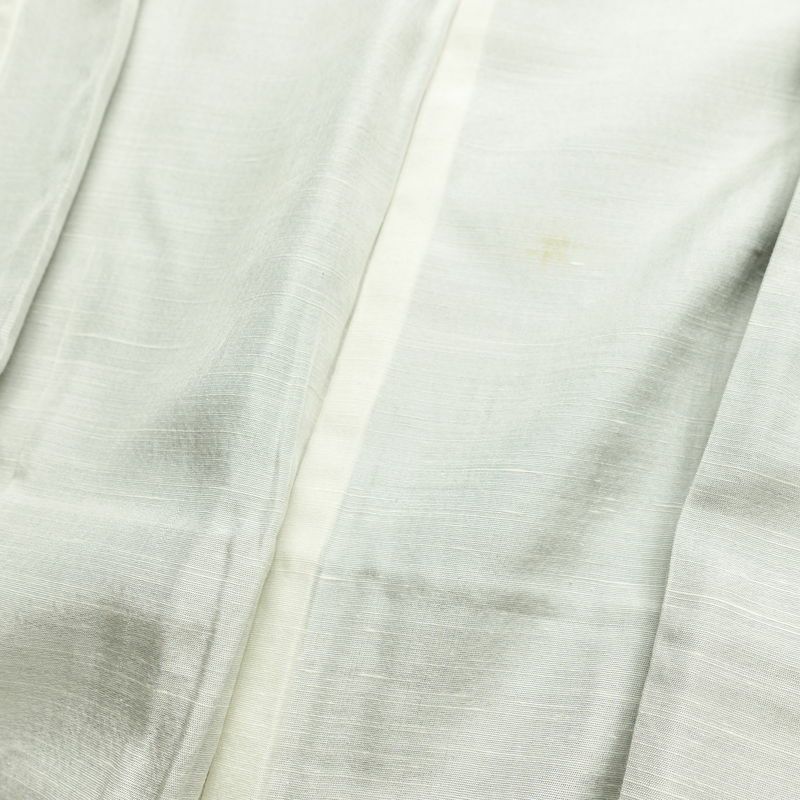 結城紬 紬 証紙あり しつけ糸付き 正絹 古典柄 袷仕立て 身丈149.5cm 裄丈65cm リサイクル着物 着物 青・紺_画像16