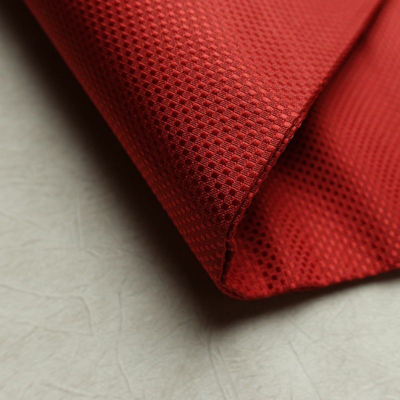 名古屋帯 太鼓柄 良品 正絹 幾何学柄・抽象柄 名古屋仕立て なごや帯 リサイクル帯 帯 シンプル 赤・朱_画像11