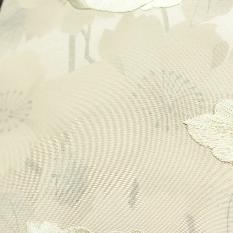 名古屋帯 太鼓柄 正絹 花柄 名古屋仕立て なごや帯 リサイクル帯 帯 刺繍 ピンク_画像6