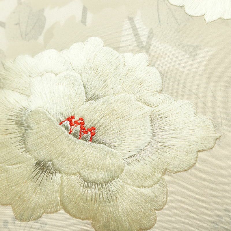 名古屋帯 太鼓柄 正絹 花柄 名古屋仕立て なごや帯 リサイクル帯 帯 刺繍 ピンク_画像7