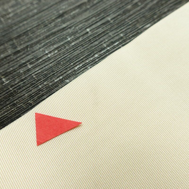 名古屋帯 太鼓柄 落款入り 正絹 木の葉・植物柄 名古屋仕立て なごや帯 リサイクル帯 帯 白_画像12