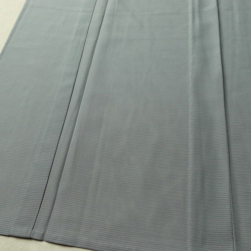 単衣 色無地 絽 良品 しつけ糸付き 夏用 ポリエステル 無地 単衣仕立て 身丈145.5cm 裄丈61.5cm リサイクル着物 着物 お茶会 フォーマル 青・紺_画像4