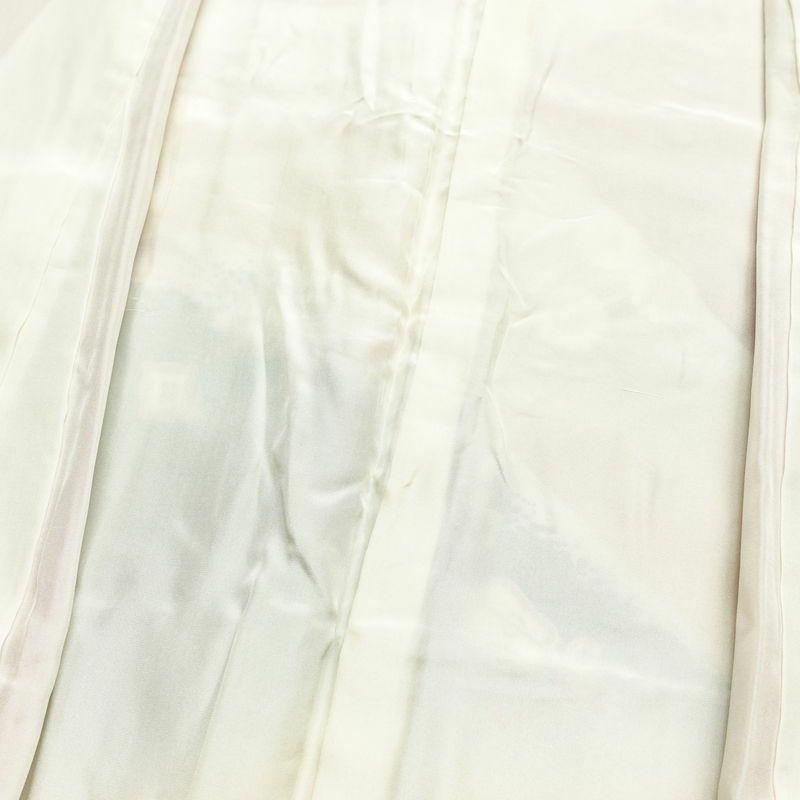 振袖 正絹 古典柄 袷仕立て 身丈164.5cm 裄丈66cm リサイクル着物 着物 箔 金彩 成人式 二十歳 二十歳の集い パーティー フォーマル 蝶 扇子 御所車 黄・黄土色_画像20