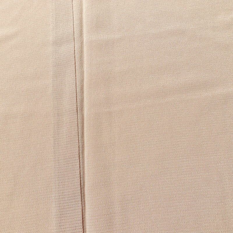 盛夏 色無地 白坂幸蔵 絽ちりめん 縮緬 絽 良品 しつけ糸付き 夏用 一つ紋付き 正絹 無地 単衣仕立て 身丈152.5cm 裄丈63.5cm リサイクル着物 着物 お茶会 フォーマル シンプル ピンクベージュ ベージュ_画像6