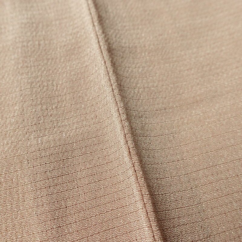 盛夏 色無地 白坂幸蔵 絽ちりめん 縮緬 絽 良品 しつけ糸付き 夏用 一つ紋付き 正絹 無地 単衣仕立て 身丈152.5cm 裄丈63.5cm リサイクル着物 着物 お茶会 フォーマル シンプル ピンクベージュ ベージュ_画像10