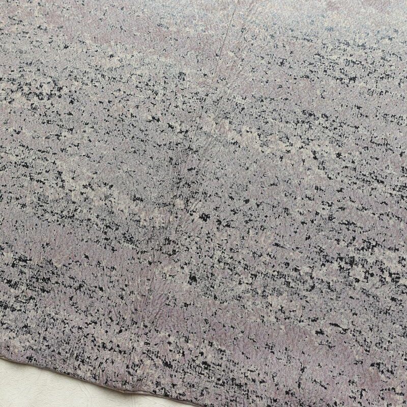 付け下げ ふくれ織 正絹 その他の柄 袷仕立て 身丈164cm 裄丈66cm リサイクル着物 着物 洒落 紫・藤色_画像11