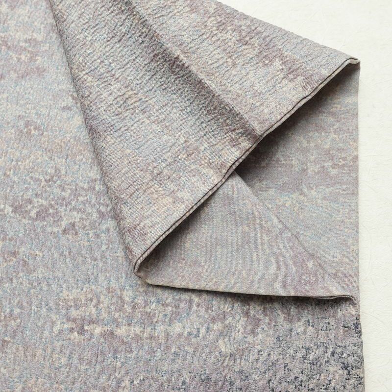 付け下げ ふくれ織 正絹 その他の柄 袷仕立て 身丈164cm 裄丈66cm リサイクル着物 着物 洒落 紫・藤色_画像14