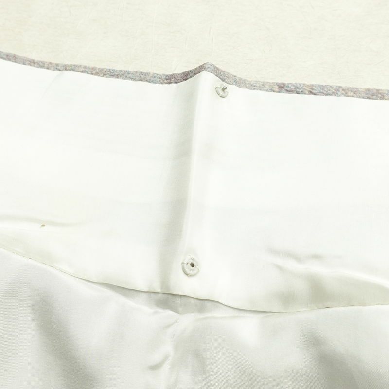 付け下げ ふくれ織 正絹 その他の柄 袷仕立て 身丈164cm 裄丈66cm リサイクル着物 着物 洒落 紫・藤色_画像19