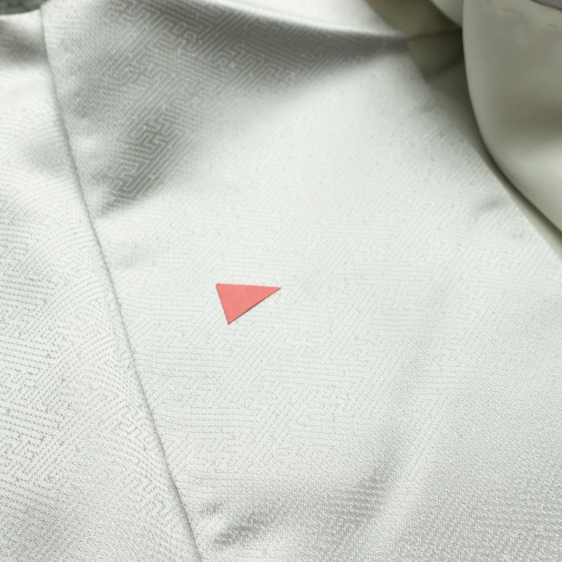 訪問着 金駒刺繍 一つ紋付き 正絹 古典柄 袷仕立て 身丈164.5cm 裄丈65cm リサイクル着物 着物 箔 金彩 入学式 卒業式 七五三 お宮参り フォーマル 四季花 菊 ブルーグレー グレー_画像17