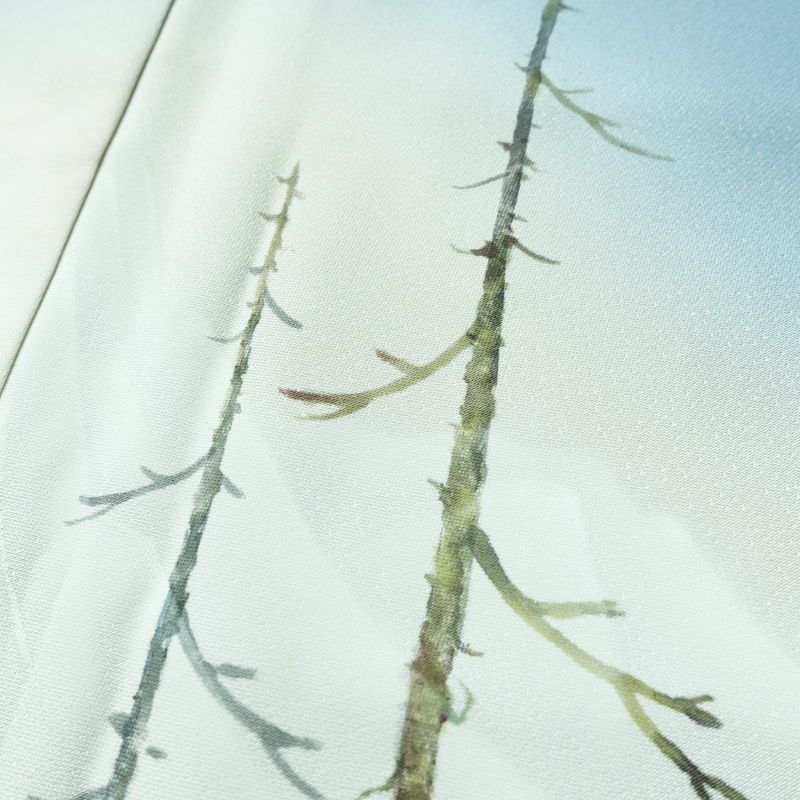 付け下げ 落款入り 植村彩弘 正絹 風景柄 袷仕立て 身丈151cm 裄丈65cm リサイクル着物 着物 入学式 卒業式 七五三 お宮参り フォーマル 青・紺_画像7